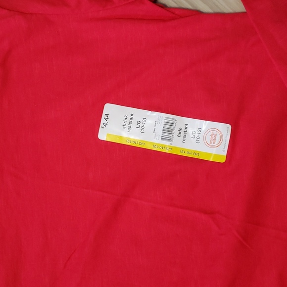 Wonder Nation girls long sleeve NWT tee size 10/12 - Picture 2 of 3